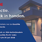 GoodWe cashbackactie: ESA in Action. Cash in Hand